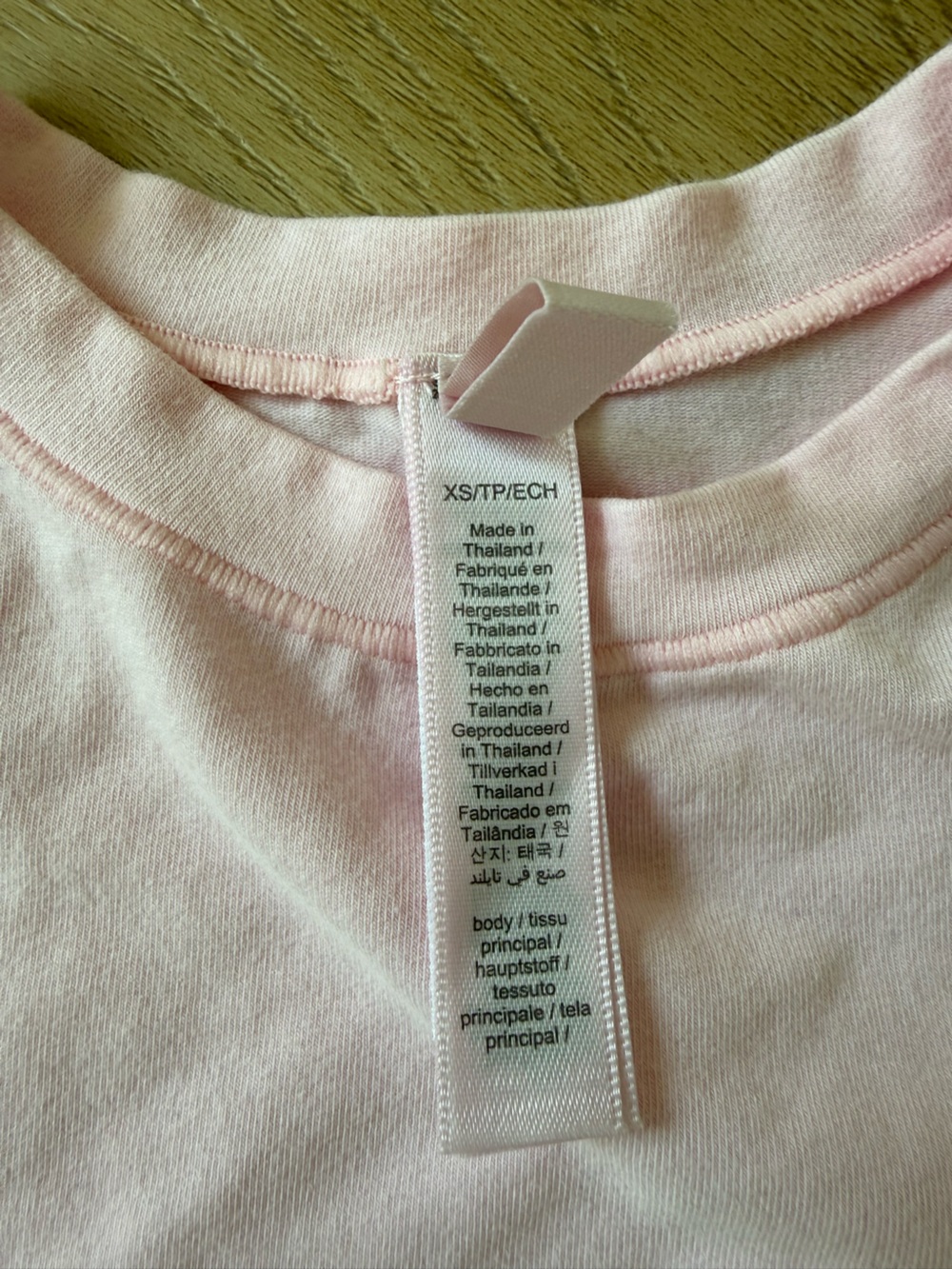 SKIMS Short Sleeve Tee in Light Pink - Picture 2 of 4